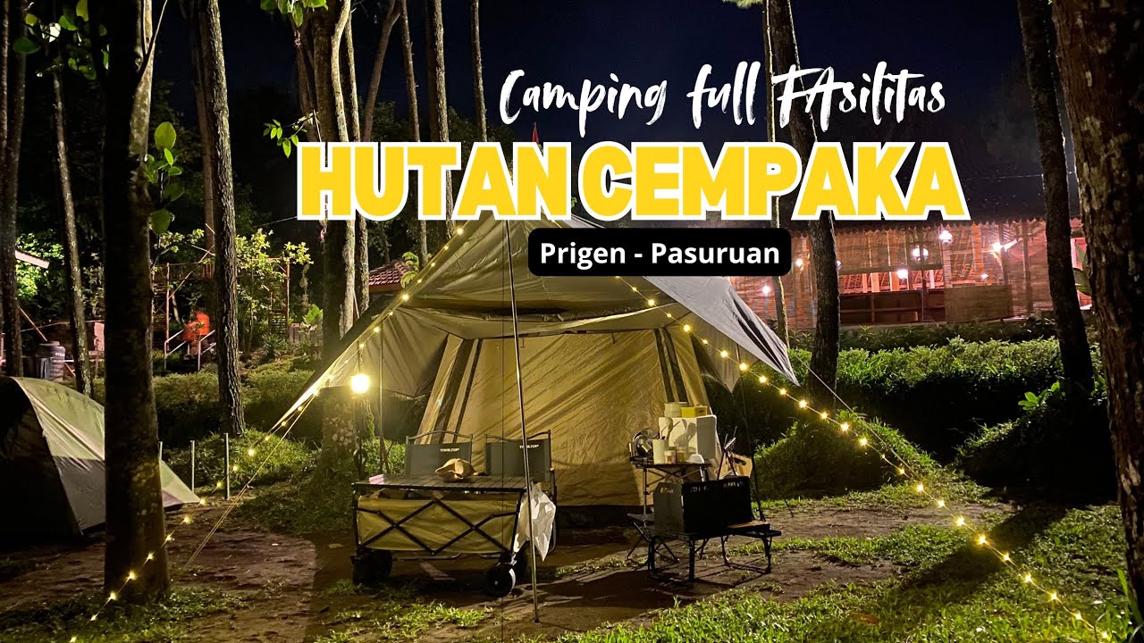 CAMPING DI HUTAN CEMPAKA | MAU HEALING MALAH PENING ‼️ | TAPI FULL FASILITAS BIKIN BETAH ‼️ 