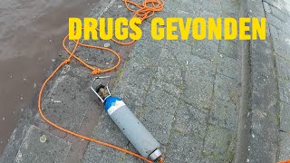 Drugs gevonden tijdens magneetvissen politie gebeld #magnetfishing #drugs