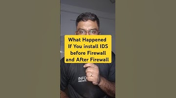 What happened IDS firewall before and After.