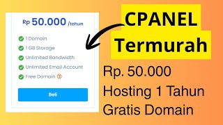 (2026) Hosting Cpanel Murah Gratis Domain