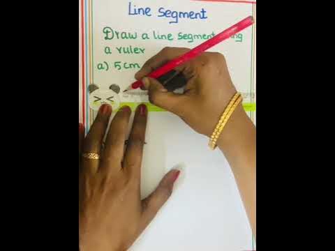 How to draw a line segment using ruler#shortsfeed #shortsvideo # ...