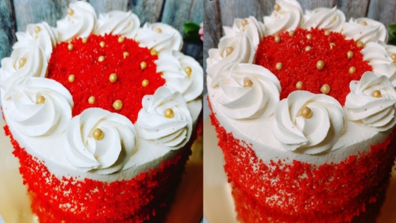 Red Velvet Cake Recipe| Eggless Red Velvet Cake With Homemade Cream Cheese| Red Velvet Cake Recipe|