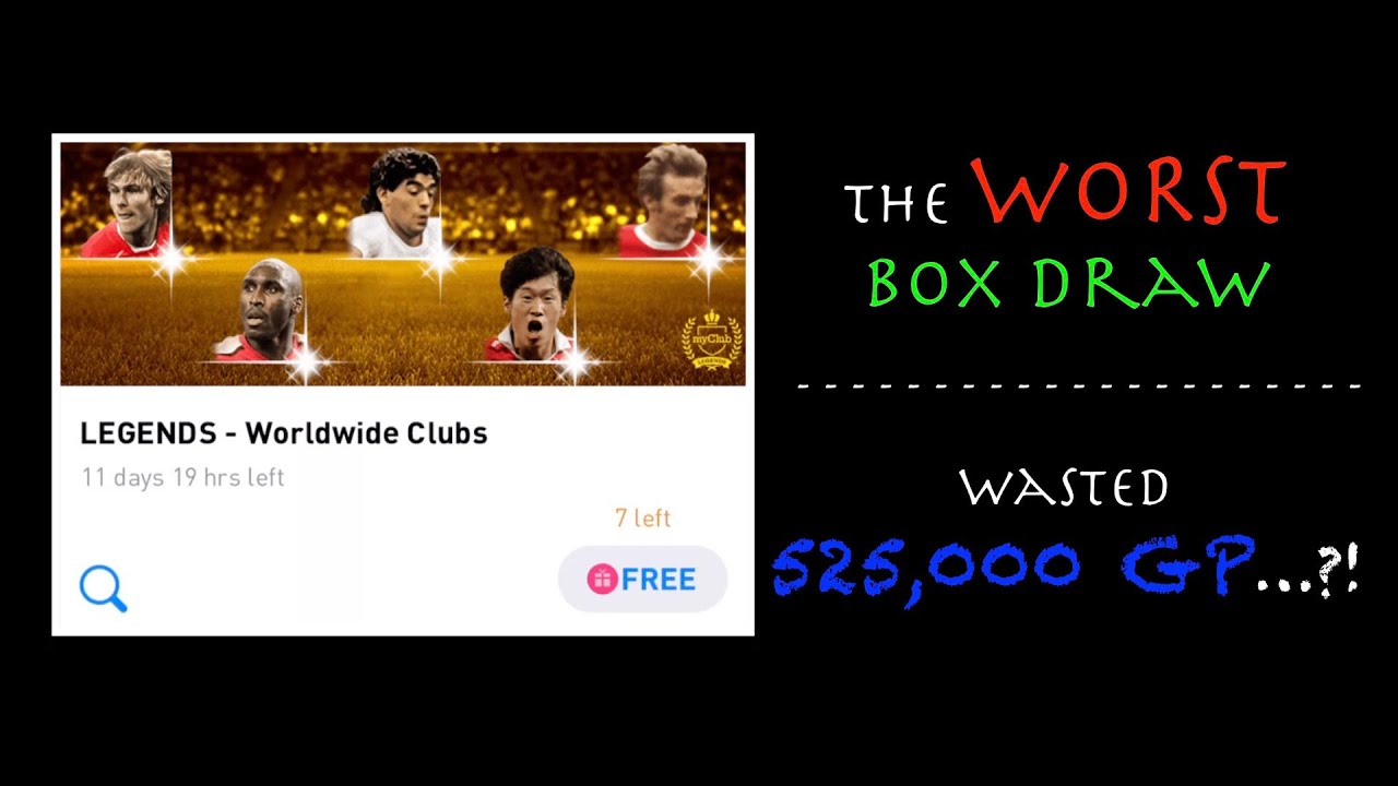 PES 2020 Mobile | Legends - Worldwide Clubs Box Draw Open - YouTube
