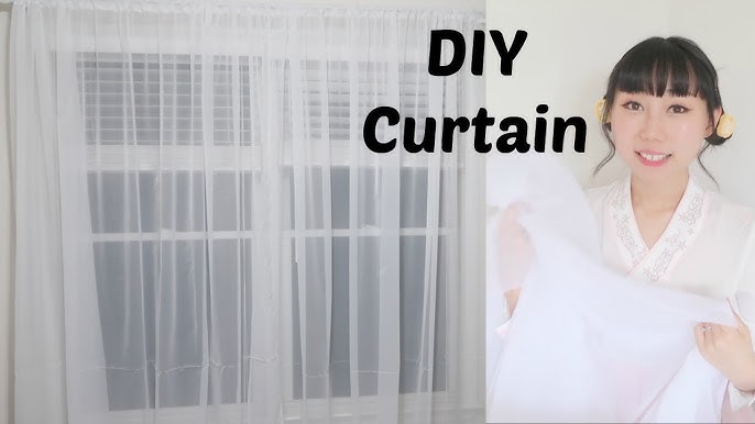 How to Hem Curtains with or WITHOUT sewing 