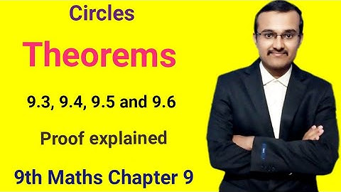 Bewijs van stelling 9.3, 9.4, 9.5 en 9.6 klas 9 | cirkels klas 9 | 9e wiskunde hoofdstuk 9
