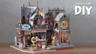 [4K] Holo Magic City || DIY Miniature Dollhouse Kit  Relaxing Satisfying Video