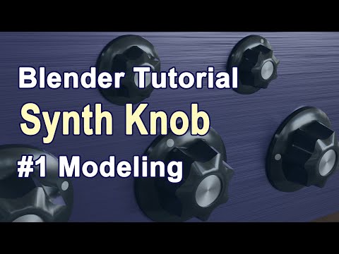 Blender2.8 Tutorial: Synth Knob modeling #1 Modeling (English sub available)