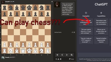 Chat GPT can play chess.