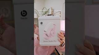 unboxing the cutest pink beats headphones!! BEATS STUDIO PRO 💖 #unboxing #asmrunboxing