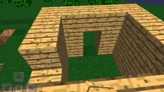 Minecraft PE 0.5.0 Выживание #1 Строим дом