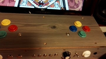 DIY pinball controller box with FRDM-KL25Z &  Pinscape software & Gold Leaf Concave Arcade Buttons