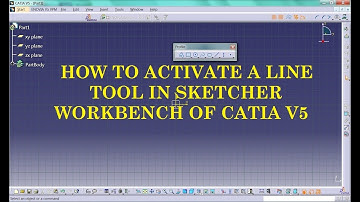 Three ways to activate a line tool in sketcher workbench of CATIA v5 :)