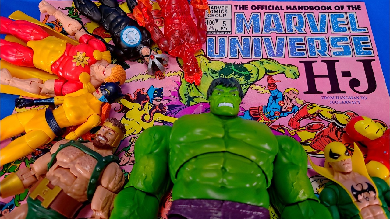 Official Handbook Of The Marvel Universe: Hangman to Juggernaut and Hasbro Marvel Legends Figures!