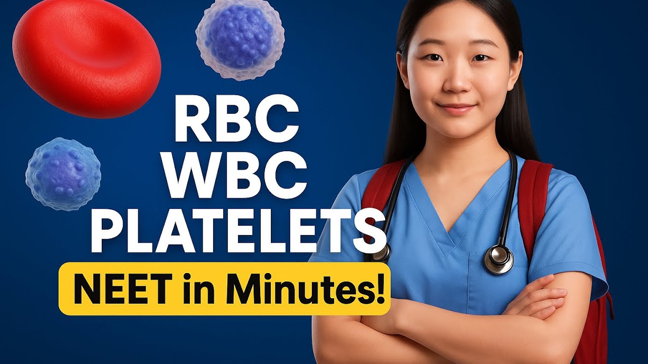 RBC WBC Platelets –NEET in Minutes! 