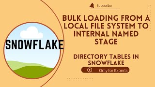 Day12: Bulk Loading from a Local File System to Snowflake Internal Named Stage | Directory tables