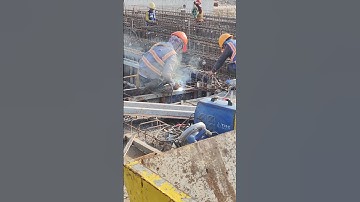 Welding corner of bridge beam formwork