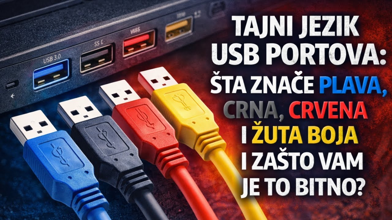 Usb Boje Tajni jezik vašeg računara: Šta znače BOJE USB portova? 🔴🔵 - YouTube