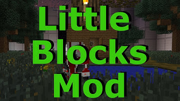 Minecraft|Little Blocks Mod Showcase (Tiny Red Stone, Big Small Worlds, Powerful Full Tiny Weapons)