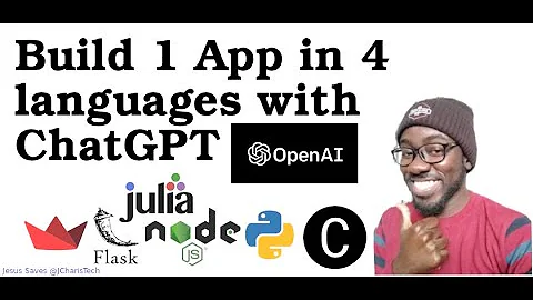 Build 1 app in 4 Languages with ChatGPT - (Python,...