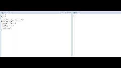 R-Lab Fibonacci Series