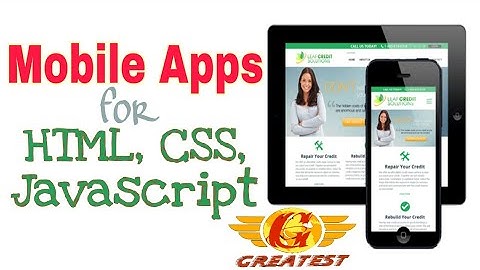 Mobile apps for Web Design. HTML,CSS,Javascript. #Greatest_tutorial