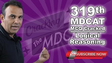 319 LOGICAL REASONING MDCAT MCQ CRACKED #Logical Reasoning #Logical problems #PMDC MDCAT