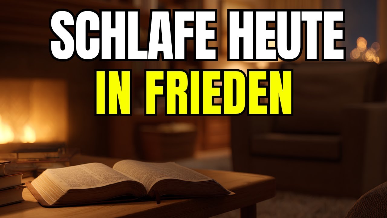 Lege alles in Gottes Hände und schlafe in Frieden