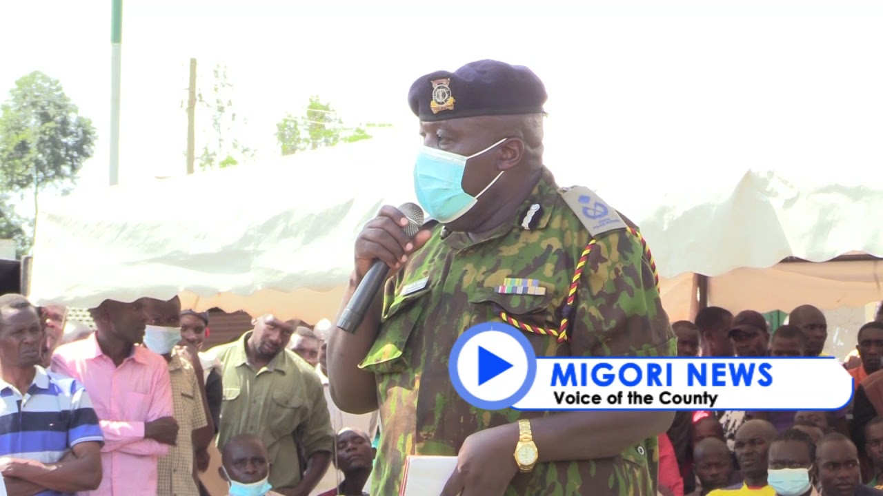 DRUNK police FROGMARCHED during security meeting in Uriri Centre, County Police Commandant reacts