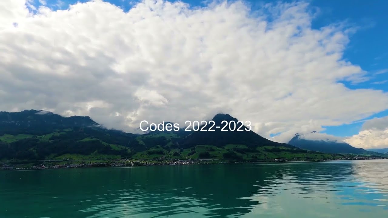 CODES 2022  | CÓDIGOS 2022 | КОДЫ 2022