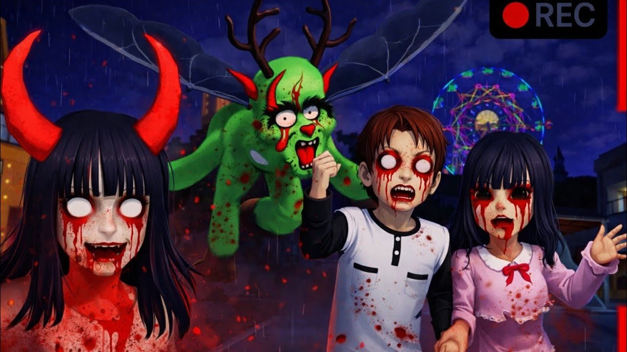 INCREDIBLE||😭7 MINUTES OF SAKURA LIFE SURVIVAL😱👹💀