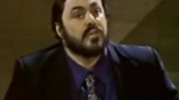 Luciano Pavarotti speaks about and demonstrates Covering the Sound.