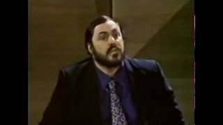Luciano Pavarotti Speaks About And Demonstrates Covering The Sound.