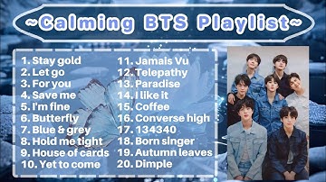 1 hour+ playlist of calming BTS songs to help you stay relaxed