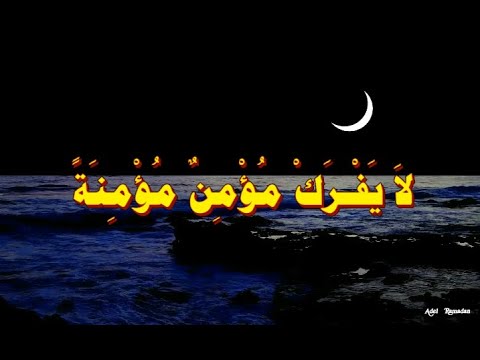 حديث لا ي ف ر ك م ؤ م ن م ؤ م ن ة إن ك ر ه م ن ه ا خ ل قا ر ض ي م ن ه ا آخ ر
