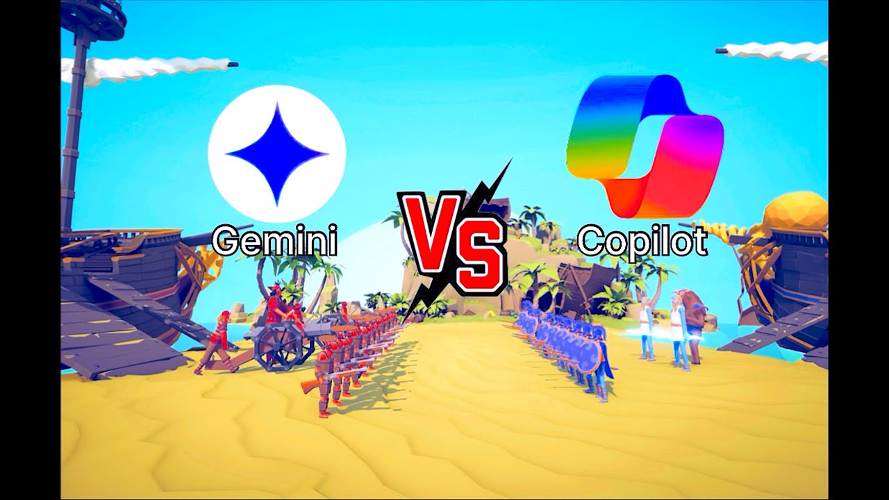 GOOGLE GEMINI against COPILOT in TOTALLY ACCURATE BATTLE SIMULATOR | TABS part 65