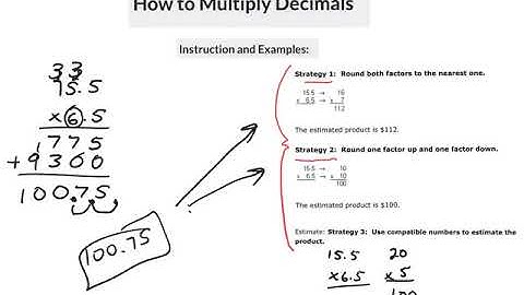 How to Multiply Decimals - Lesson and Practice - Decimal Ops 3.1