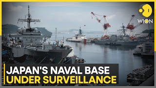 Japan's key naval base under surveillance; Drone records Japanese warships secretly | WION News