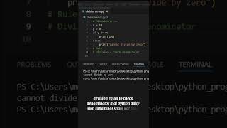 Ek chhoti mistake ne mera Python program turant crash kar diya 😱 | ZeroDivisionError
