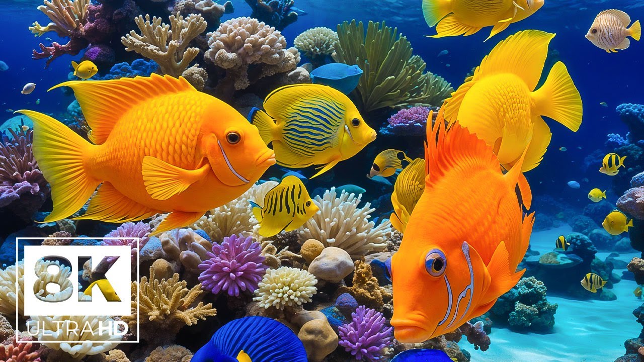 underwater✧world✧Oceanのオルゴナイト♥ふーかさま♥専用です Underwater World 8K - Incredible Colorful Ocean Life With Relaxing