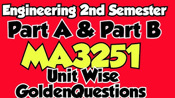 MA3251|Unit wise important questions|statistics and Numerical Method|important questions|2025|