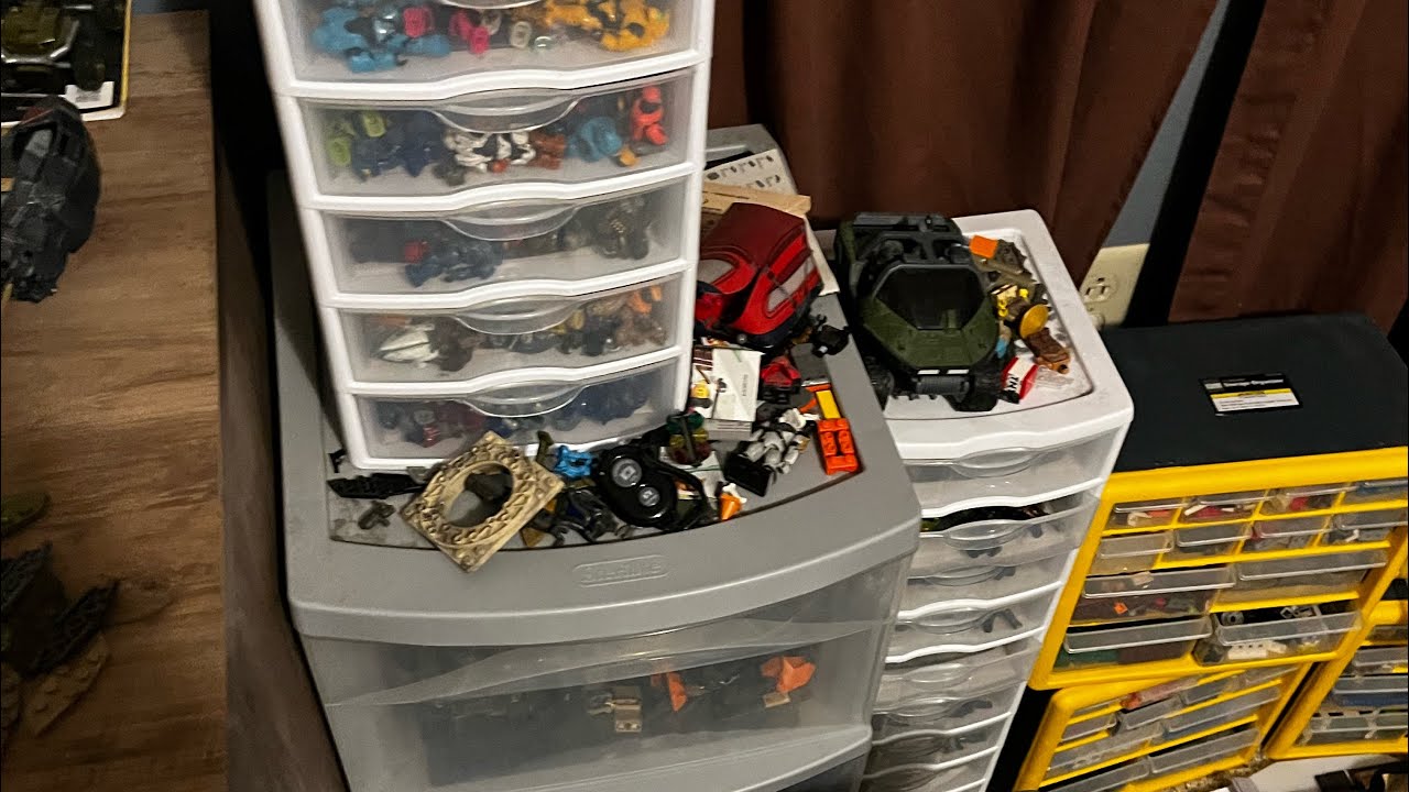 Simple storage ideas for your mega construx/LEGO/cobi figures, pieces, and sets