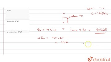 One kg of ice at `0^(@)C` is mixed with 1 kg of water at `10^(@)C`. The resultin