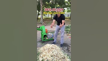 Máy Thái Chuối Mịn C600 Băm Nhỏ 1 Thân Cây Chuối To Chỉ Mất 5-10 Giây