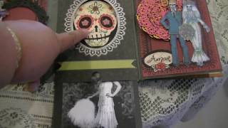 Celebrating Dia de los Muertos Flip Book for a swap