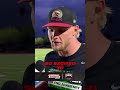 Arizona Cardinals' Trey McBride reacts to the team drafting Carson Beck