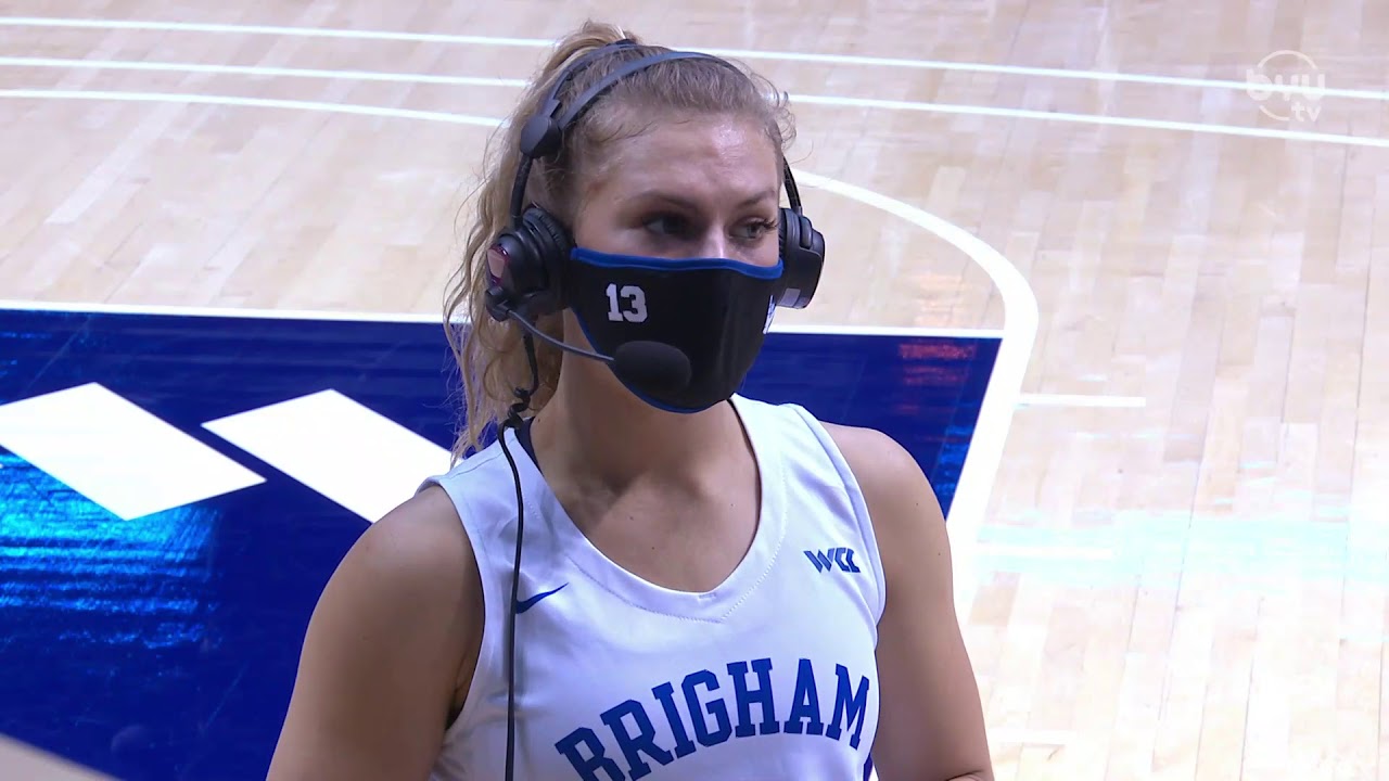 Paisley Harding Postgame BYU vs. Saint Mary's YouTube