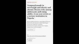 Temporal trends in overweight and obesity and chronic disease risks among adolescents | RTCL.TV