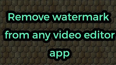How to remove watermarks logo from video Editor app powerdirector?