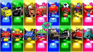 Lighting McQueen All Videos Megamix - McQueen Eater🆚McQueen Red Car🆚 McQueen Blue Car 🎶 Who is Best?