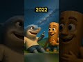 Italian Brainrot animals then vs now mixed #shorts #italianbrainrot
